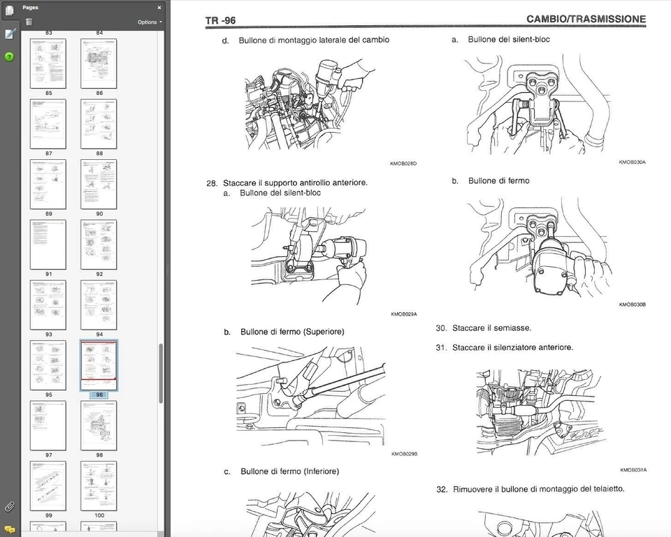 Hyundai Coupe Tiburon II 2002-2007 manuale officina workshop manual - Immagine 3 di 4