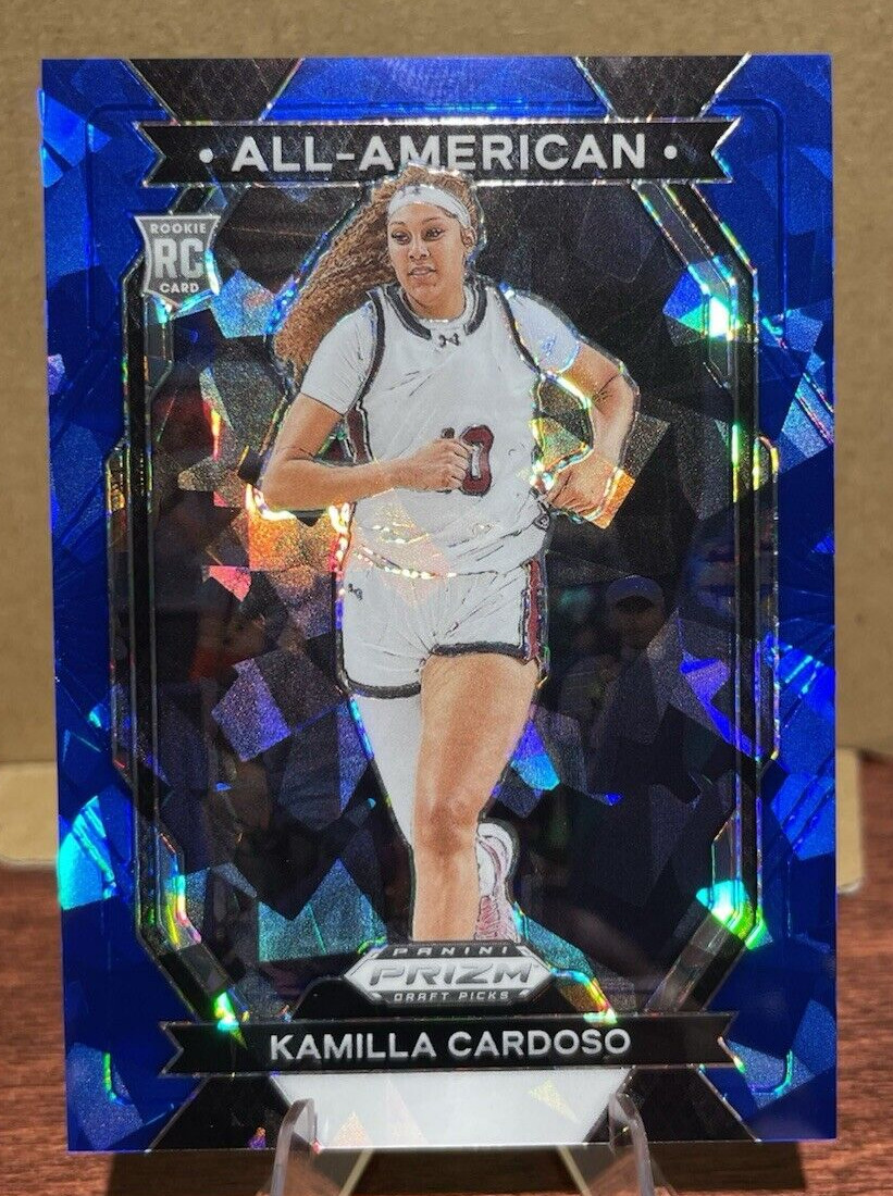 Kamilla Cardoso 2024 Prizm Draft Picks Blue Ice All American /99 Chicago #3