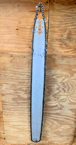 OEM 36" Vintage Stihl Chainsaw Wide Tip Guide Bar & Square Chain 3/8 .050 D025 - Picture 2 of 7