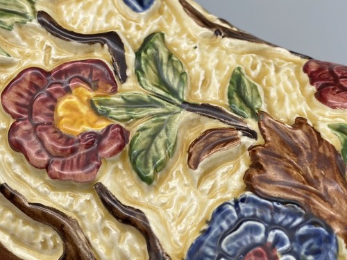 Vintage TONY WOOD Indian Tree Staffordshire Ceramic WALL POCKET / VASE - Picture 10 of 12