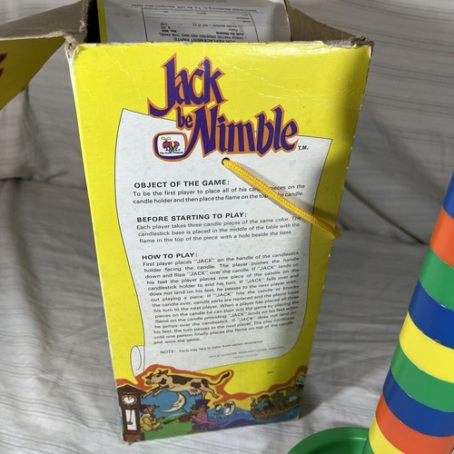 RARE Vintage Schaper Jack Be Nimble Game Pre-School Candlestick Jumper 1974 - Picture 12 of 14