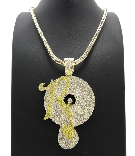 JAY-Z, KANYE " ROCAFELLA RECORDS " PENDANT & 30" 4mm FRANCO CHAIN - Picture 4 of 5