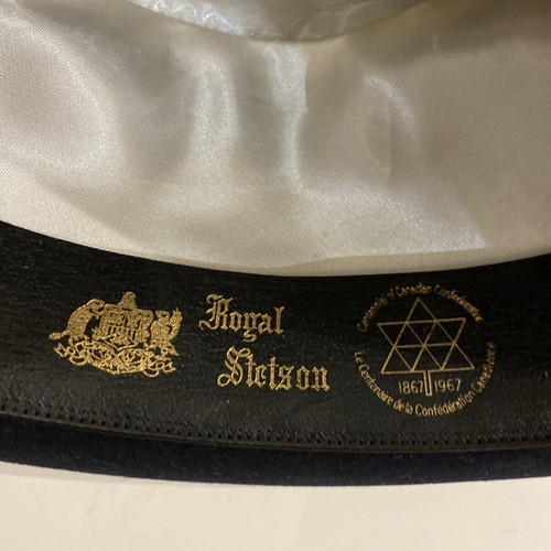 Vintage Royal Stetson Homburg Hat Men’s Black Bow Felt Mid Century - Bild 10 von 10