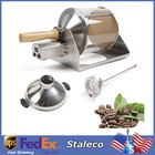 Coffee Bean Roaster 1 pound Roasting Machine Nuts Home Coffee Shop Wooden Handle