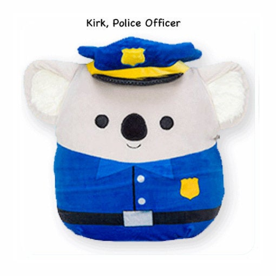 Squishmallow Heroes Edition Kirk The Koala Policeman Plush for sale online | eBay