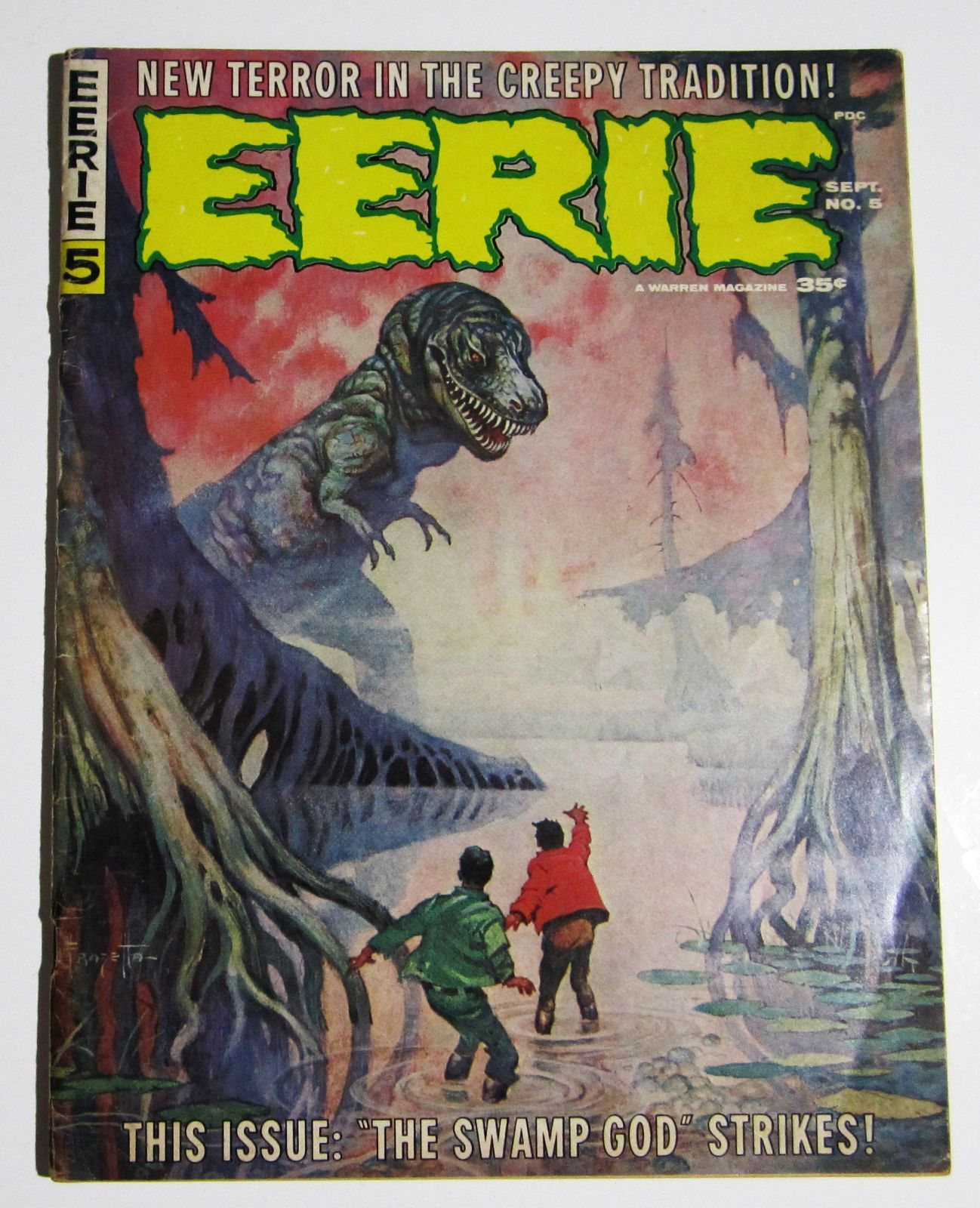 Eerie #5 Magazine September 1966 Warren Horror Comics VF- 7.5 Frazetta Cover