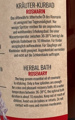 Herbamedicus Kräuterbad Rosmarin Kurbad entspannende, 12x 500ml - Bild 3 von 4