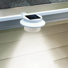 LED Solar Gutter Lights Wall Light 3LED Outdoor Garden Yard Pathway Fence Lamps