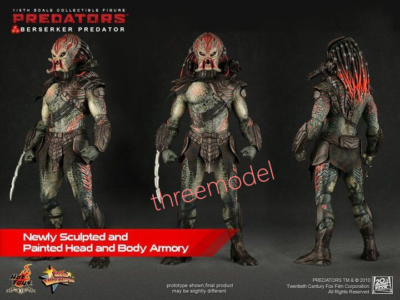Hot Toys MMS130 1/6 Predator Berserk Predator Lion Face