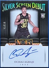 2022-23 Panini Noir Ochai Agbaji RC Auto #'d 1/10
