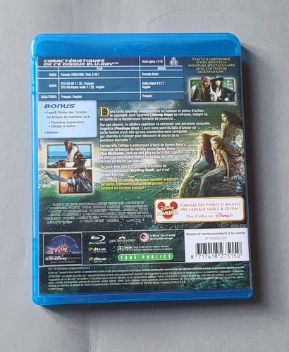 BLU-RAY PIRATES DES CARAIBES : LA FONTAINE DE JOUVENCE - Johnny DEPP - Picture 2 of 2