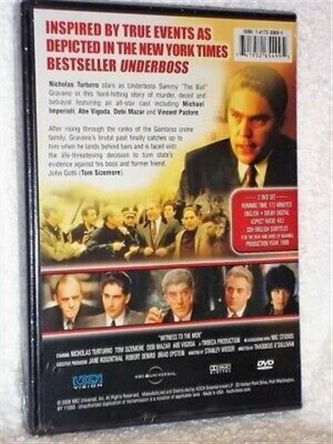 Witness To The Mob (DVD, 2008) Nicholas Turturro Michael Imperiolli gangster - Foto 2 di 2