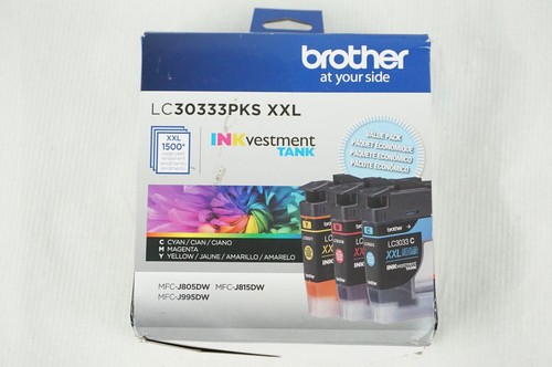 Brother LC30333PKS Brother Original LC30333PKS 3er Pack Magenta Cyan Gelb 05/25 - Bild 1 von 6