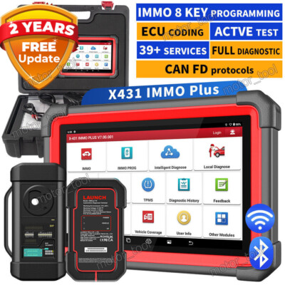 2024 Launch X431 IMMO PLUS K-ey Programming Tool Full System Diagnostic Scanner