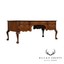 chippendale style custom quality burl walnut desk