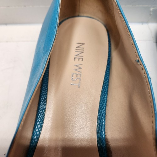 Zapatos para mujer Nine West See ya azul punta plana puntiaguda talla 8,5 M - Imagen 8 de 10