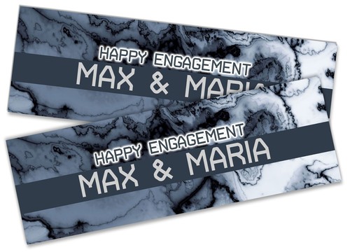 Banderas de compromiso personalizadas para adultos decoración de fiesta idea de regalo 275 - Imagen 2 de 12