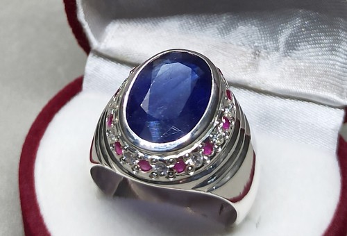 Natural Opal/ Yemeni Aqeeq/ Blue Sapphire/ Turquoise 925 Silver Handmade Ring - Picture 28 of 149