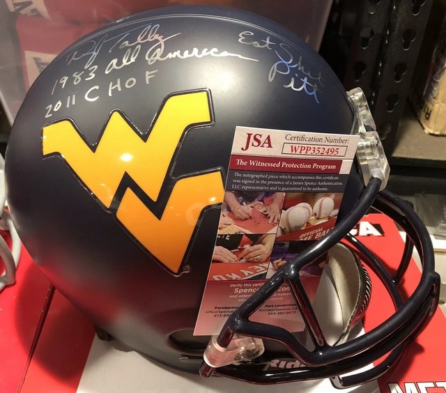 Darryl Talley 3 Inscriptions Signed Autograph West Virginia Wvu Full Helmet Jsa Ebay