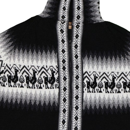 HERREN HANDMADE ANDEAN ALPAKA ZIP HOODIE PULLOVER GR. M - Bild 8 von 117
