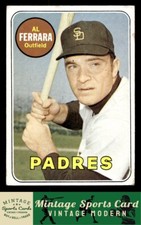 1969 Topps - Al Ferrara - #452 San Diego Padres
