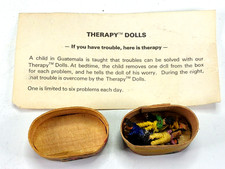 Guatemala Guatemalan Set of 6 Mini Worry Doll Family with Box