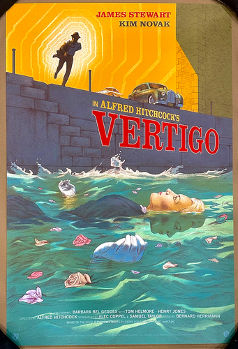 Serigrafía "VÉRTIGO" DE JONATHAN BURTON #190/225 *AGOTADO* HITCHCOCK Mondo - Imagen 1 de 2
