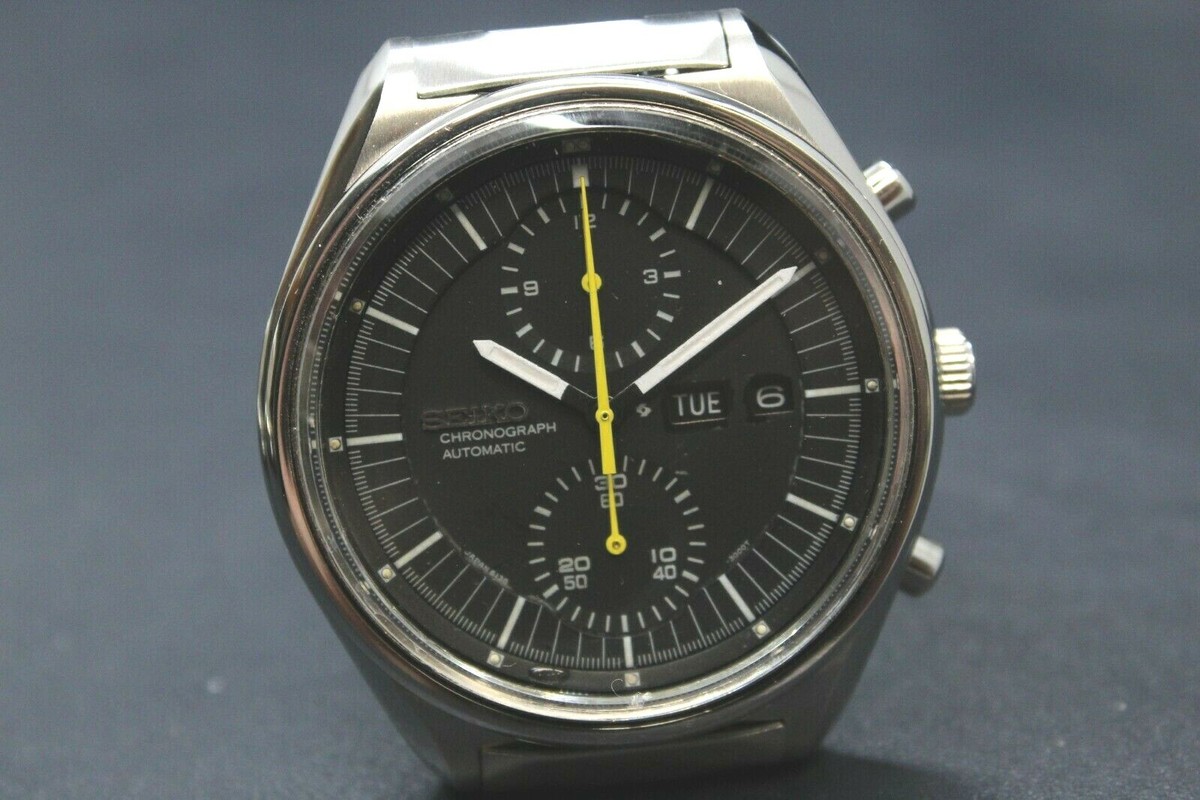 Automictic Chronograph Seiko Jumbo 6138-3002 Original Black