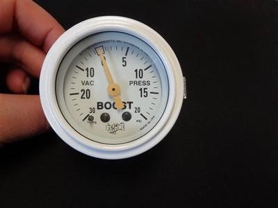 #ad REX MARINE VACUUM PRESSURE GAUGE WHITE FACE amp; BEZEL BOAT $17.46