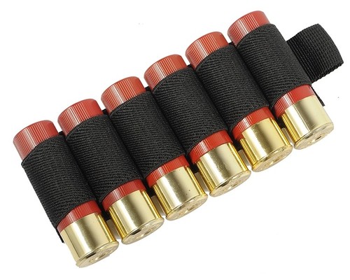 6x Borsa porta munizioni guscio fucile calibro 12/20GA tattica 6 tondi - Foto 7 di 9