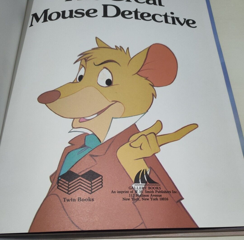 Walt Disney The Great Mouse Detective Large Hardcover Book Classic Series 1987 - Bild 5 von 8