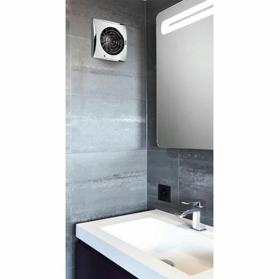 BLAUBERG CALM 100T 4/" 100mm IP45 ZONE 1 BATHROOM EXTRACTOR FAN WITH RUN ON TIMER