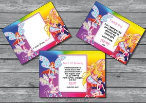 Winx Club Personnalise Fete D Anniversaire Inviter Merci Carte Note X12 Ebay Winx Club Personnalise Fete D Anniversaire Inviter Merci Carte Note X12 Ebay