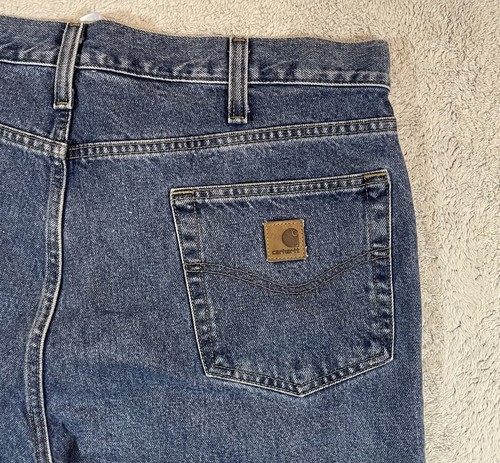 Carhartt Jeans Mens 38x34 (measured 38x33) B480-DPS Traditional Fit Denim - Picture 3 of 11
