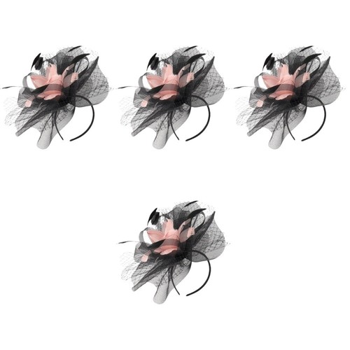 4 Count Clips Tea Party Favors Cocktail Hat Women's Miss Bride