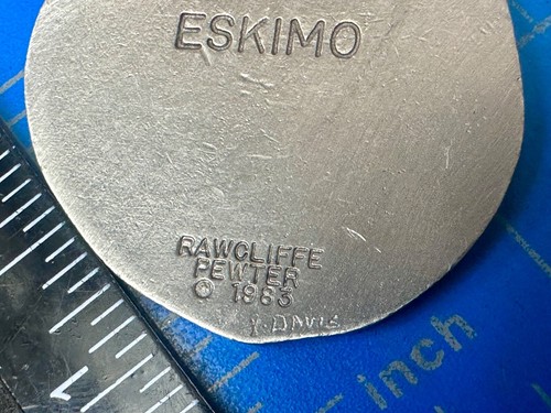 I Love My American Eskimo Nos Rawcliffe Pewter 1983 Keychain - Key Ring Chain - Picture 10 of 16