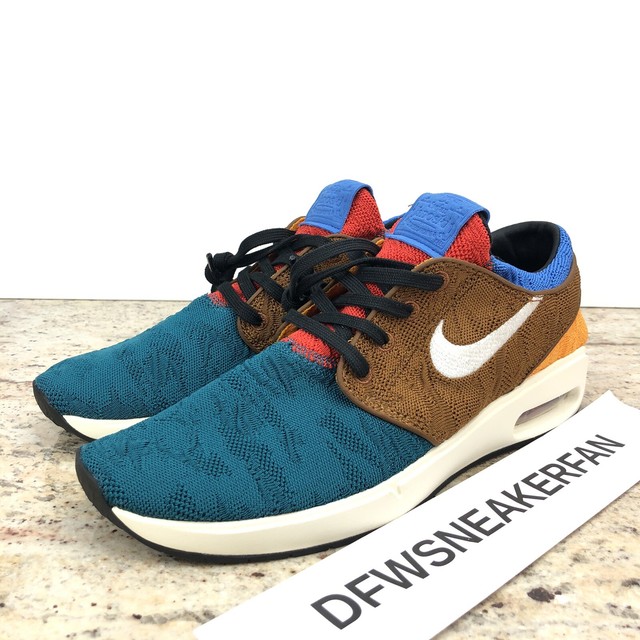 nike sb air max stefan janoski 2 Size 9 - Nike SB Air Max Stefan Janoski 2 Geode Teal Tan for sale ...