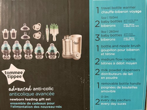New Tommee Tippee Advanced Anti Colic Newborn Baby Bottle Set Gift Bottles - Picture 3 of 3