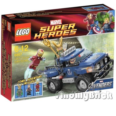 Lego 6867 Loki's Cosmic Cube Escape - Jeep Loki Iron Man Hawkeye