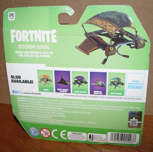 Fortnite Storm Sigil Glider Action Figure Vehicle For 4" Inch Figures NIB - Picture 4 of 4