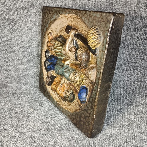 Mauritius Topferei Wall Tile Plaque Relief 8.5x8.5 MCM - Picture 5 of 9