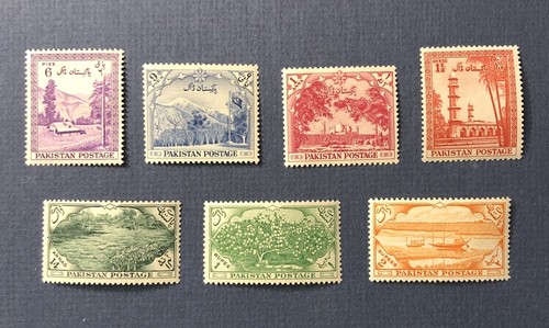 Pakistan Stamp Lot MVLH Scott#s 66-72 1954
