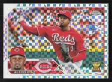 2023 Topps Chrome Alexis Díaz X-Fractor #179 Card