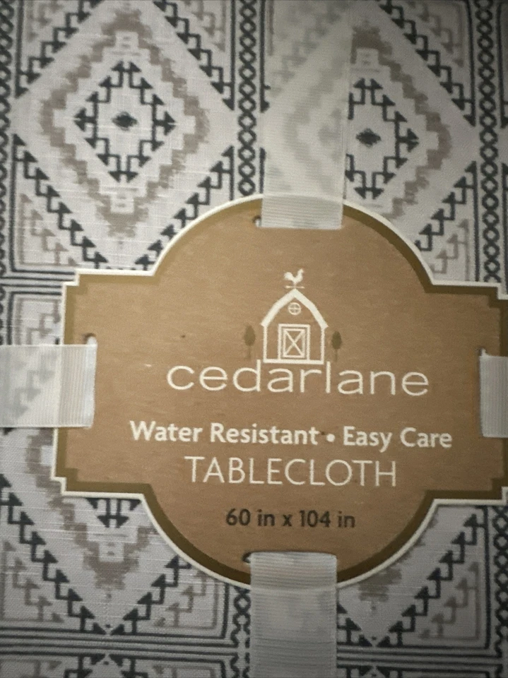 Cedarlane  Water Resistant Easy Care Square 60x104 Inch’s Tablecloth - Image 2 of 4