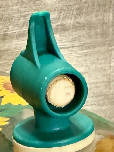 Vintage Sun Tea Sunflower Jug Glass Jar Green Pitcher 1 Gallon - Picture 9 of 10