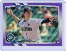 2021 Topps Update Chrome Purple Refractor USC70 Logan Gilbert Rookie RC Mariners