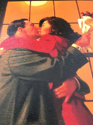 Back Where you Belong by Jack Vettriano Framed Canvas Effect Print 51cm x 43cm - Picture 4 of 4