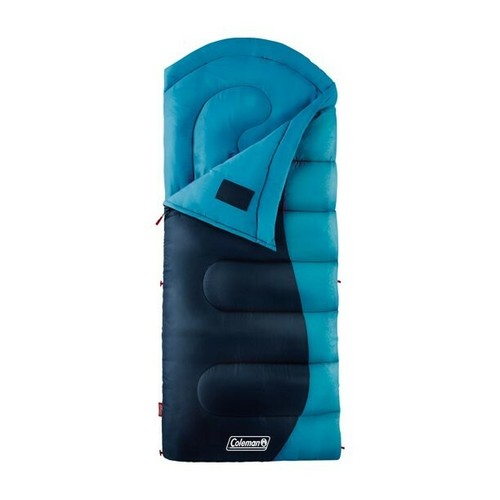 Coleman Montauk 40°F Big and Tall Sleeping Bag; color:Deep Ocean; Brand New!