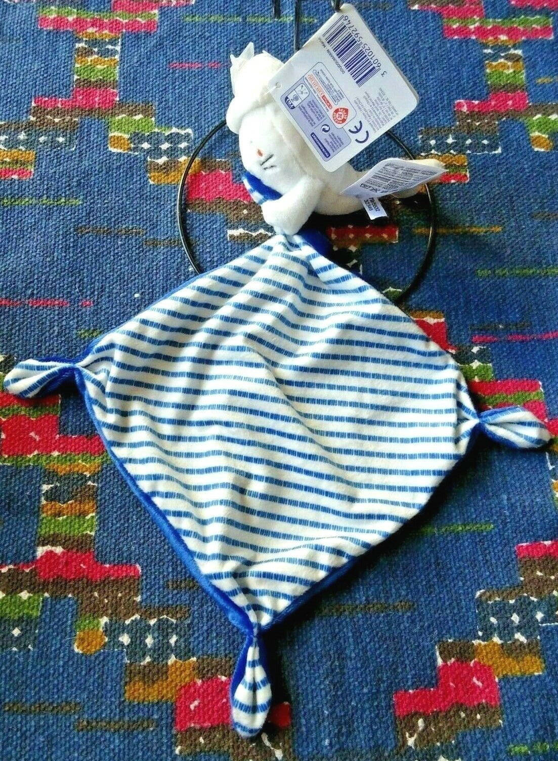 Doudou mouchoir phoque Mots d'Enfants pour soulager les dents
