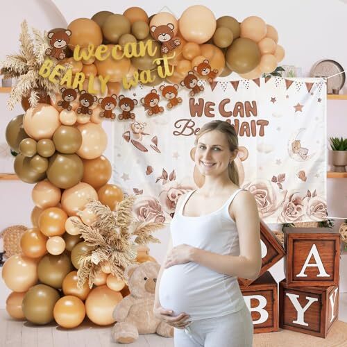 Bearly Wait Baby Shower Decorations, Brown Balloon Garland Arch Kit, Balloon - Picture 7 of 8